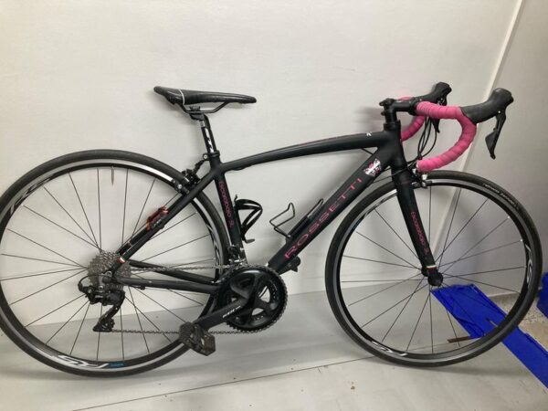 Bicicleta Rossetti Escarabajo Talla XS Negra-Rosada